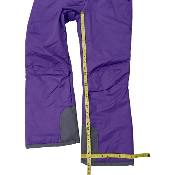Arctix A6 Snow Bib Youth Large Purple Front Zip Insulated Warm Winter Outdoor - Picture 9 of 11